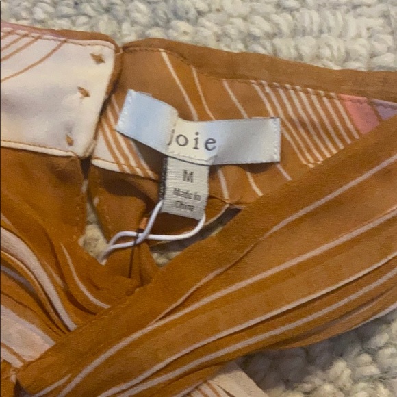 Joie Womens Cedra B Halter Top Silk Striped - Picture 5 of 6